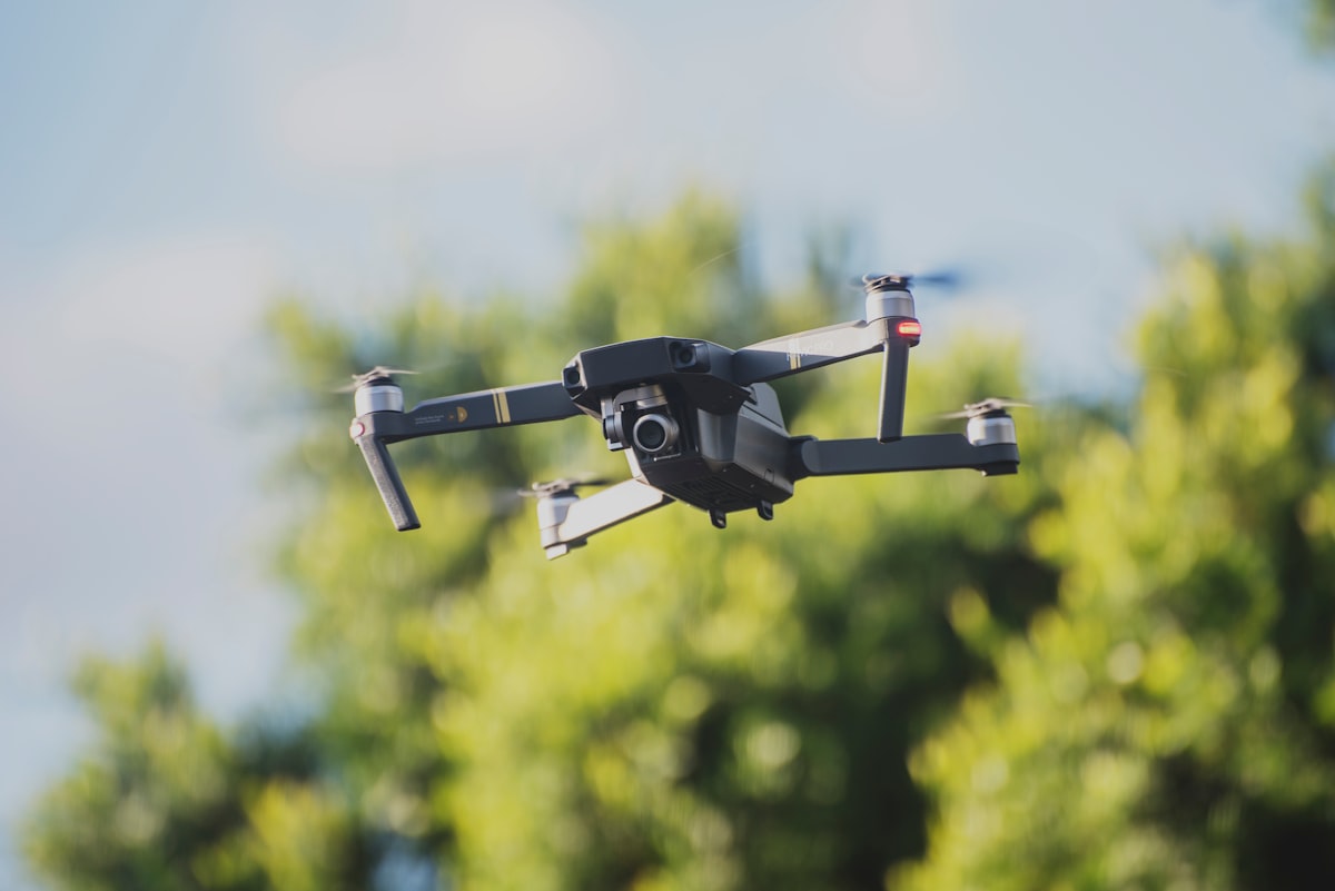 UAV navigation footage
